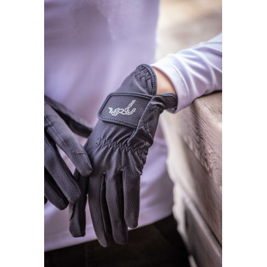 Luvas Pisma Strass Pénélope Azul-marinho