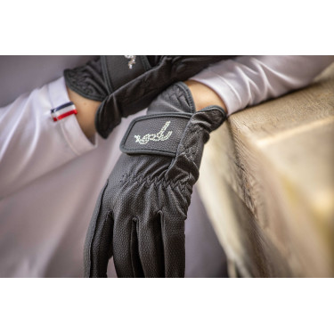 Luvas Pisma Strass Pénélope Azul-marinho