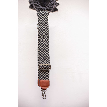 Bandoleira Pénélope Preto / cru