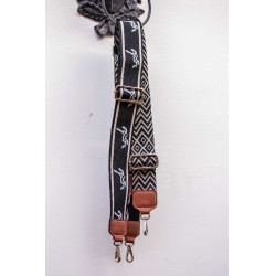 Alça Pénélope Logo Preto / cru Alça Pénélope Logo Preto / cru