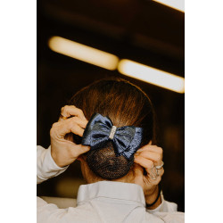 Rede para cabelo Equithème Strass Azul-marinho