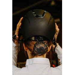 Redinha para cabelo Equithème Rendado Preto