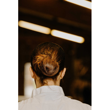 Rede para cabelo tipo touca Equithème Filet Preto