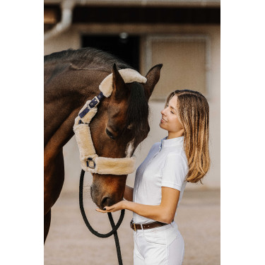 Polo em malha Equithème Betty Branco