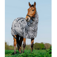 Camisa anti-eczema zebra Riding World Zebra preto / branco Motivos Camisa anti-eczema zebra Riding World Zebra preto / branco Motivos