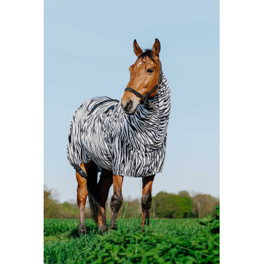 Camisa anti-eczema zebra Riding World Zebra preto / branco Motivos Camisa anti-eczema zebra Riding World Zebra preto / branco Motivos