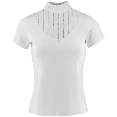 Pólo Equithème Funza de mangas curtas Branco Pólo Equithème Funza de mangas curtas Branco