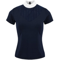 Pólo Equithème Funza de mangas curtas Branco