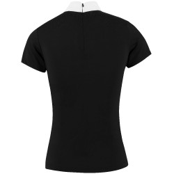 Pólo Equithème Funza de mangas curtas Preto