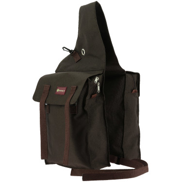 Alforje duplo com abas Randol's Castanho