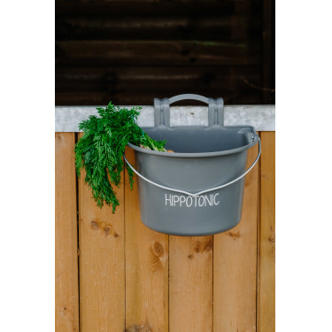 Comedouro Hippotonic com ganchos e alça Cinza escuro Cinzento Comedouro Hippotonic com ganchos e alça Cinza escuro Cinzento