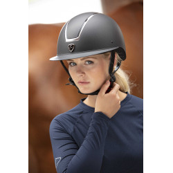 Capacete Equithème Glint Fosco Preto fosco / prateado