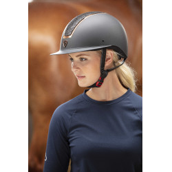Capacete Equithème Glint Fosco Preto fosco / rosa Capacete Equithème Glint Fosco Preto fosco / rosa