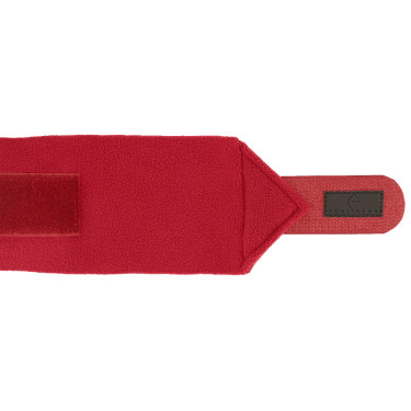Bandagens de polo Equithème em conjunto de 4 Vermelho Bandagens de polo Equithème em conjunto de 4 Vermelho