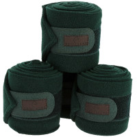 Bandagens de polo Equithème em conjunto de 4 Preto