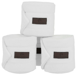 Bandagens de polo Equithème em conjunto de 4 Branco