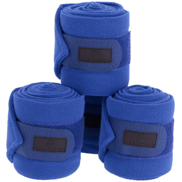 Bandagens de polo Equithème em conjunto de 4 Azul royal