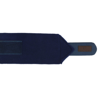 Bandagens de polo Equithème em conjunto de 4 Marinho Azul-marinho