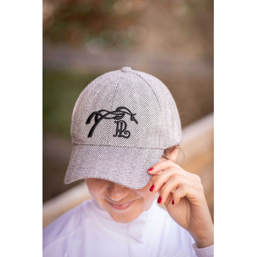 Boné Pénélope Naomi Chevron Preto