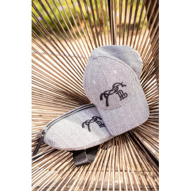 Boné Pénélope Naomi Chevron Preto