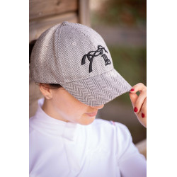 Boné Pénélope Naomi Chevron Preto