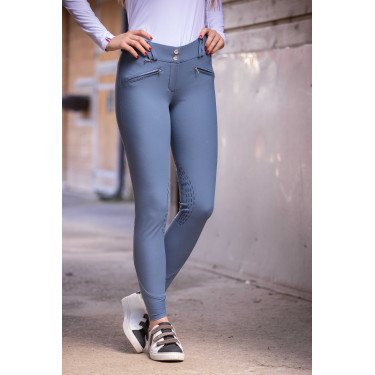 Calça de equitação Pénélope Rocky Stone Mar de Bering Azul