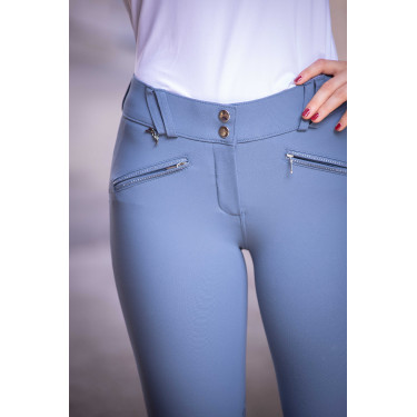 Calça de equitação Pénélope Rocky Stone Mar de Bering Azul