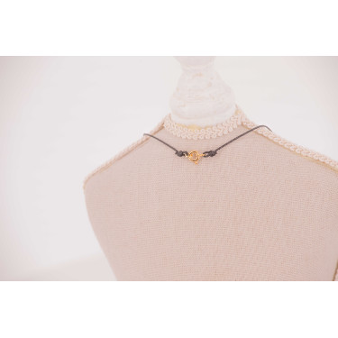 Colar equestre Pénélope GM Dourado Ouro