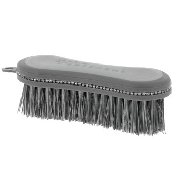 Escova de cabeça Je t'aime Equithème Strass Cinzento Escova de cabeça Je t'aime Equithème Strass Cinzento