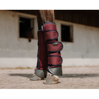 Guéitres de transporte Equithème Tyrex 1200D Reforçadas Bordéus Bordô Guéitres de transporte Equithème Tyrex 1200D Reforçadas Bordéus Bordô