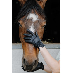 Luvas Je t'aime Equithème Strass Preto