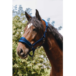 Cabresto de nylon Equithème 3D Mesh Azul royal