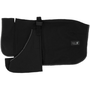 Capa para cão Equithème Softshell Preto Capa para cão Equithème Softshell Preto