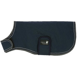 Capa para cão Equithème TYREX 600D Azul / cinza