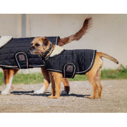 Cobertura para cão Je t'aime Equithème Preto Cobertura para cão Je t'aime Equithème Preto