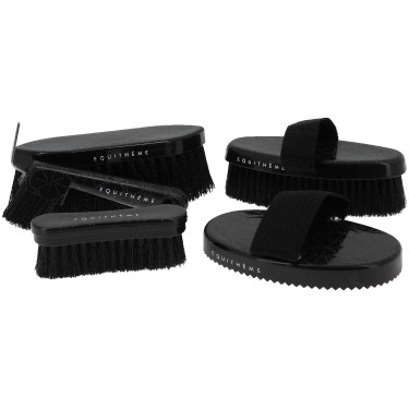 Escova de cabeça Equithème Studies Preto