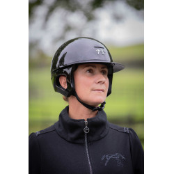 Capacete Penélope viseira longa Preto brilhante Capacete Penélope viseira longa Preto brilhante