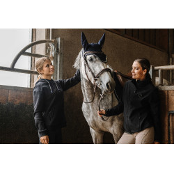 Blusão repelente à água Je t'aime Equithème Dakota Preto