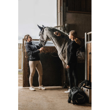 Blusão repelente à água Je t'aime Equithème Dakota Preto