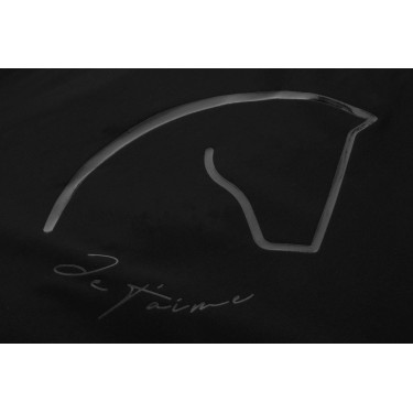 Blusão repelente à água Je t'aime Equithème Dakota Preto