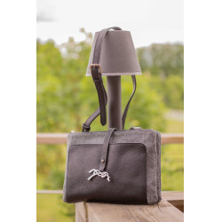 Saco Pénélope Pablito modelo grande Padrão espinha de peixe / preto