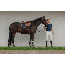 Polo Equithème Victor Marinho Azul-marinho