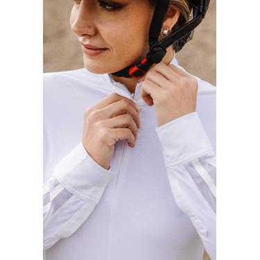 Polo Equithème Estoril Branco Polo Equithème Estoril Branco