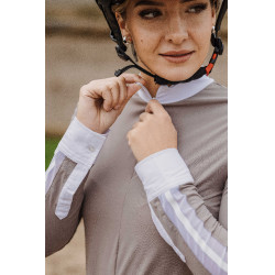 Polo Equithème Estoril  Cinzento-acastanhado Castanho