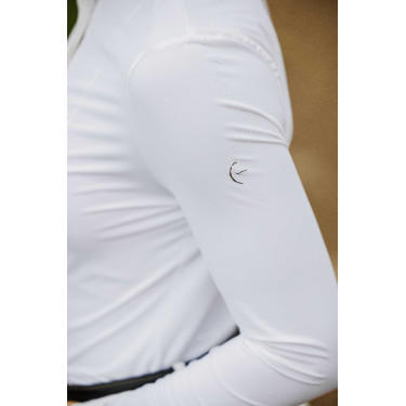 Camisa Equithème Julie Branco Camisa Equithème Julie Branco