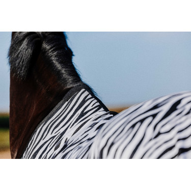 Camisa Riding World Belly Mesh Preto / branco padrão zebra Motivos