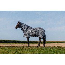 Camisa Riding World Belly Mesh Combo Preto / branco padrão zebra Motivos