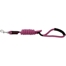 Trela para cão com pega RIDING WORLD - Lucky Rosa velho