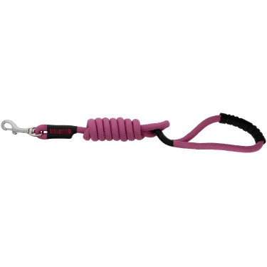 Trela para cão com pega RIDING WORLD - Lucky Rosa velho