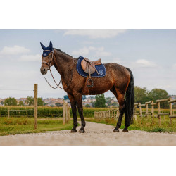 Almofada de sela Je t'aime Equithème Compet Azul
